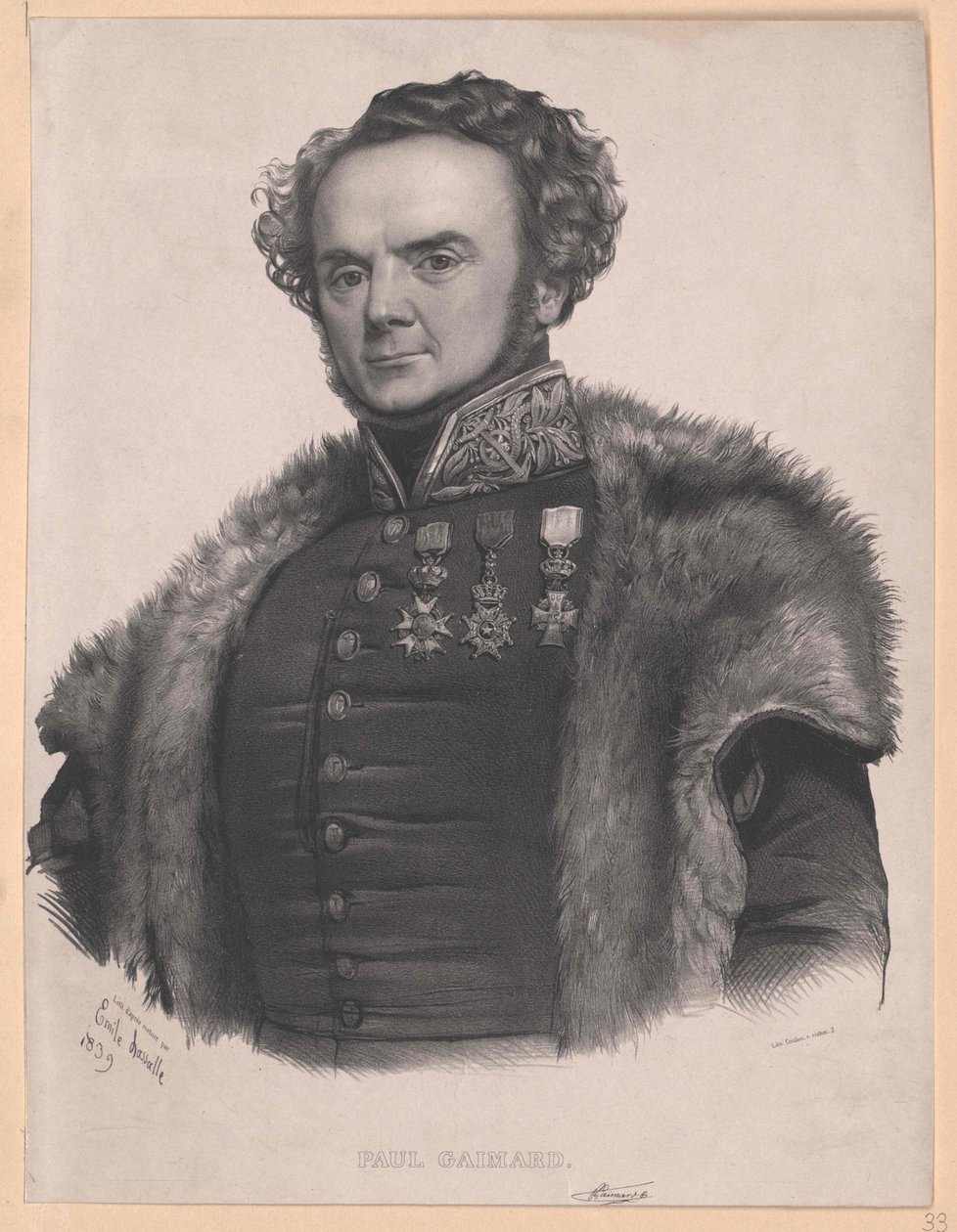 Joseph Paul Gaimard (imprimir) de Artist Unknown