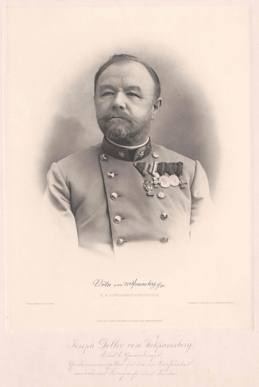 Joseph von Doeller-Wolframsberg (imprimir) de Artist Unknown