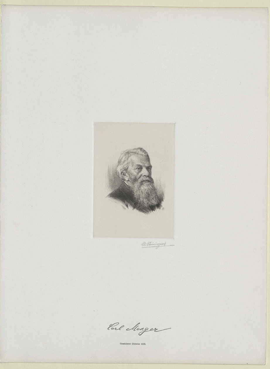 Karl Menger (imprimir) de Artist Unknown