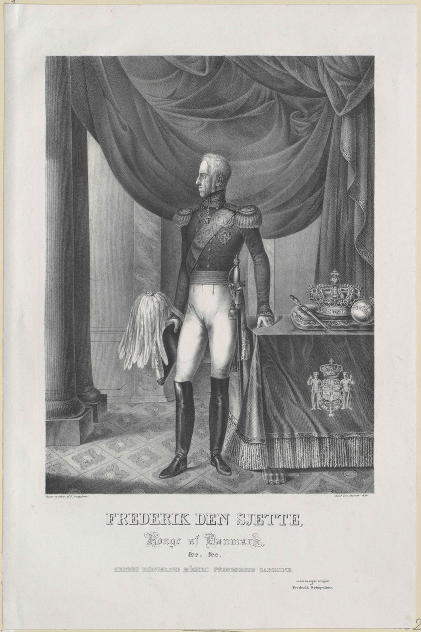 Rey de Dinamarca Federico VI de Artist Unknown