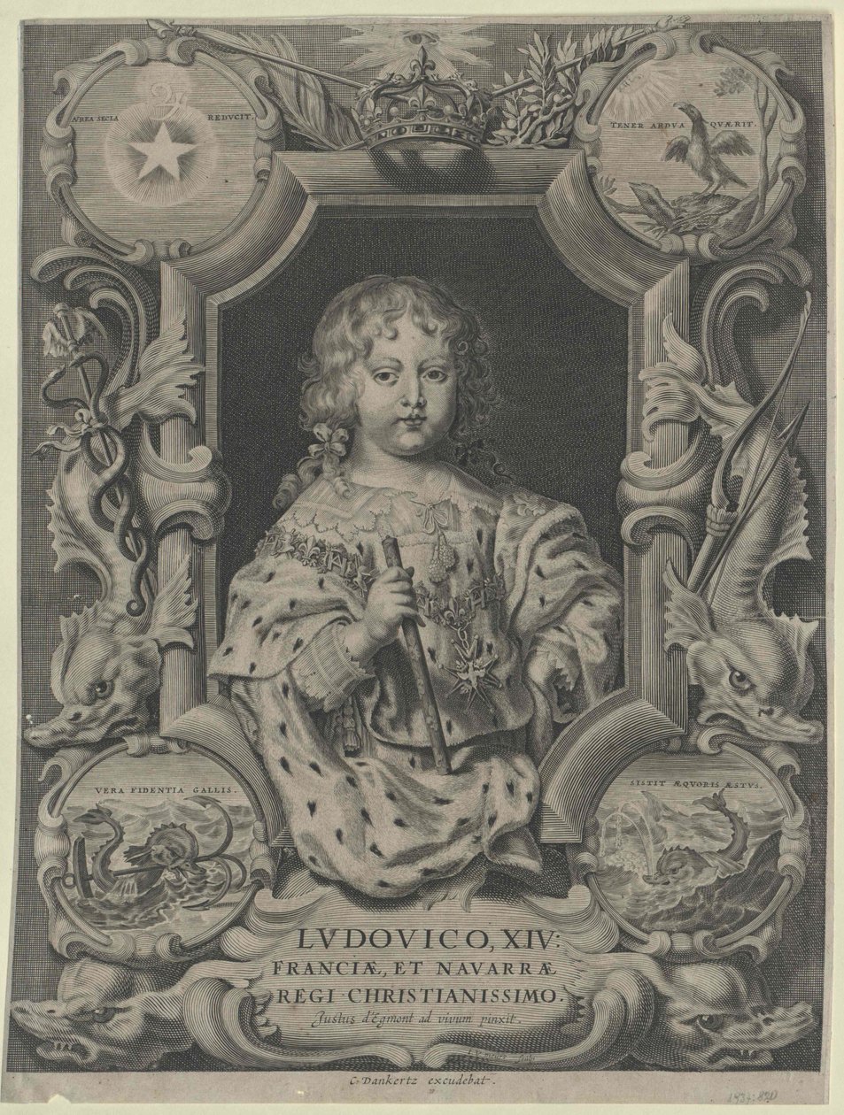 Rey de Francia Luis XIV de Artist Unknown