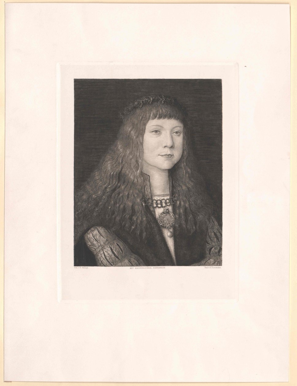 Rey de Hungría Lewis II (huella) de Artist Unknown