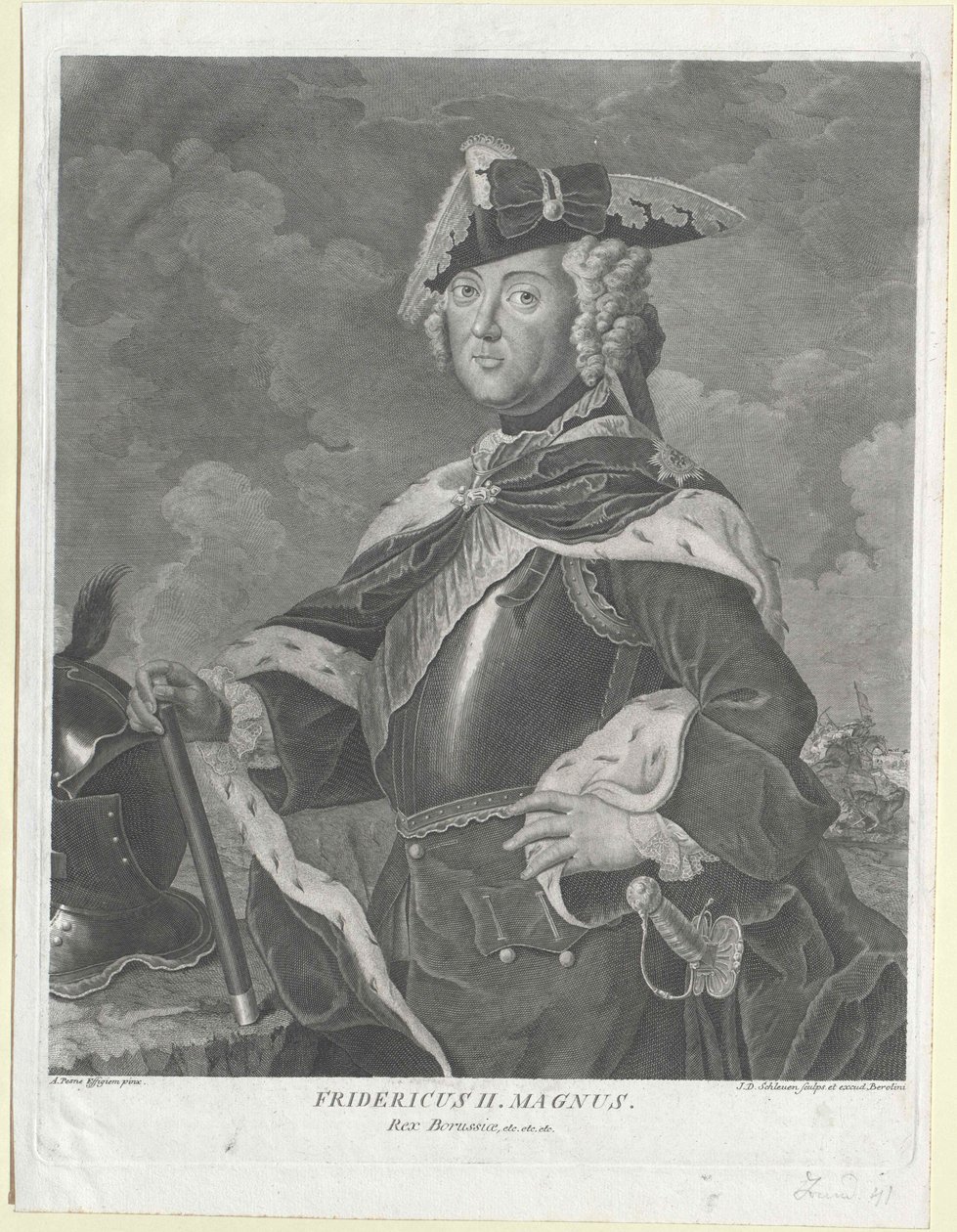 Rey de Prusia Federico II de Artist Unknown