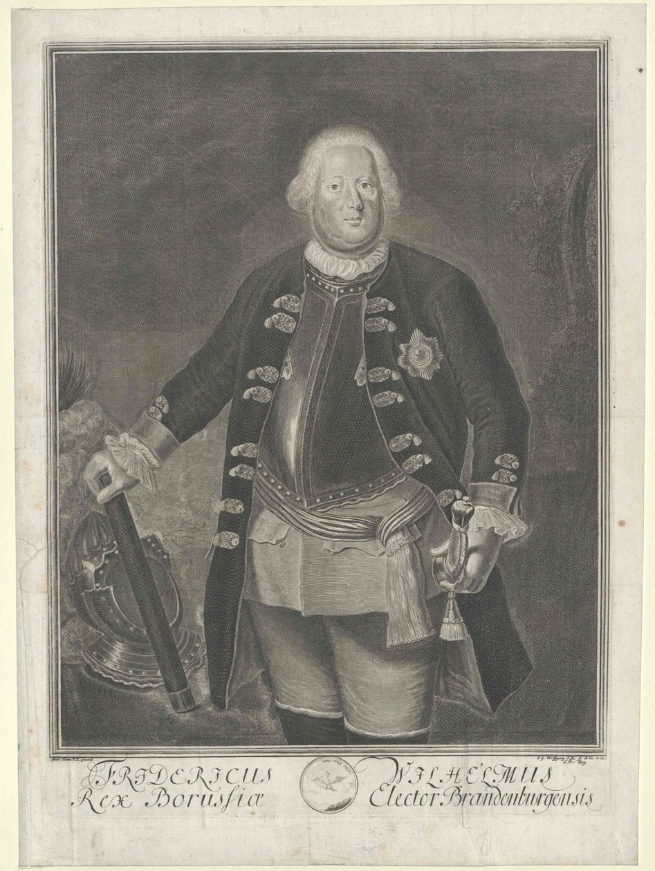 Rey de Prusia Federico Guillermo I de Artist Unknown