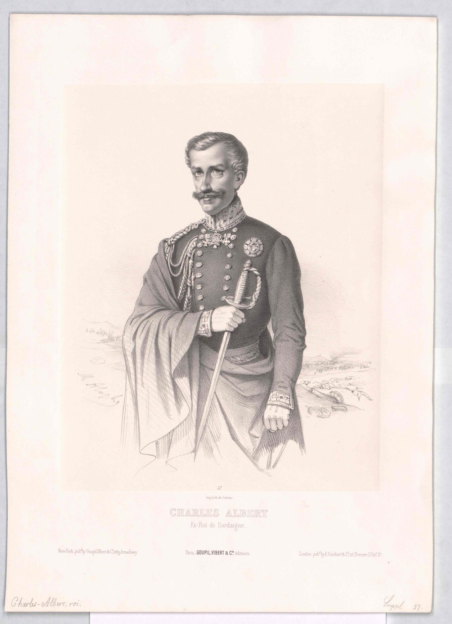 Rey de Cerdeña Carlos Alberto de Artist Unknown