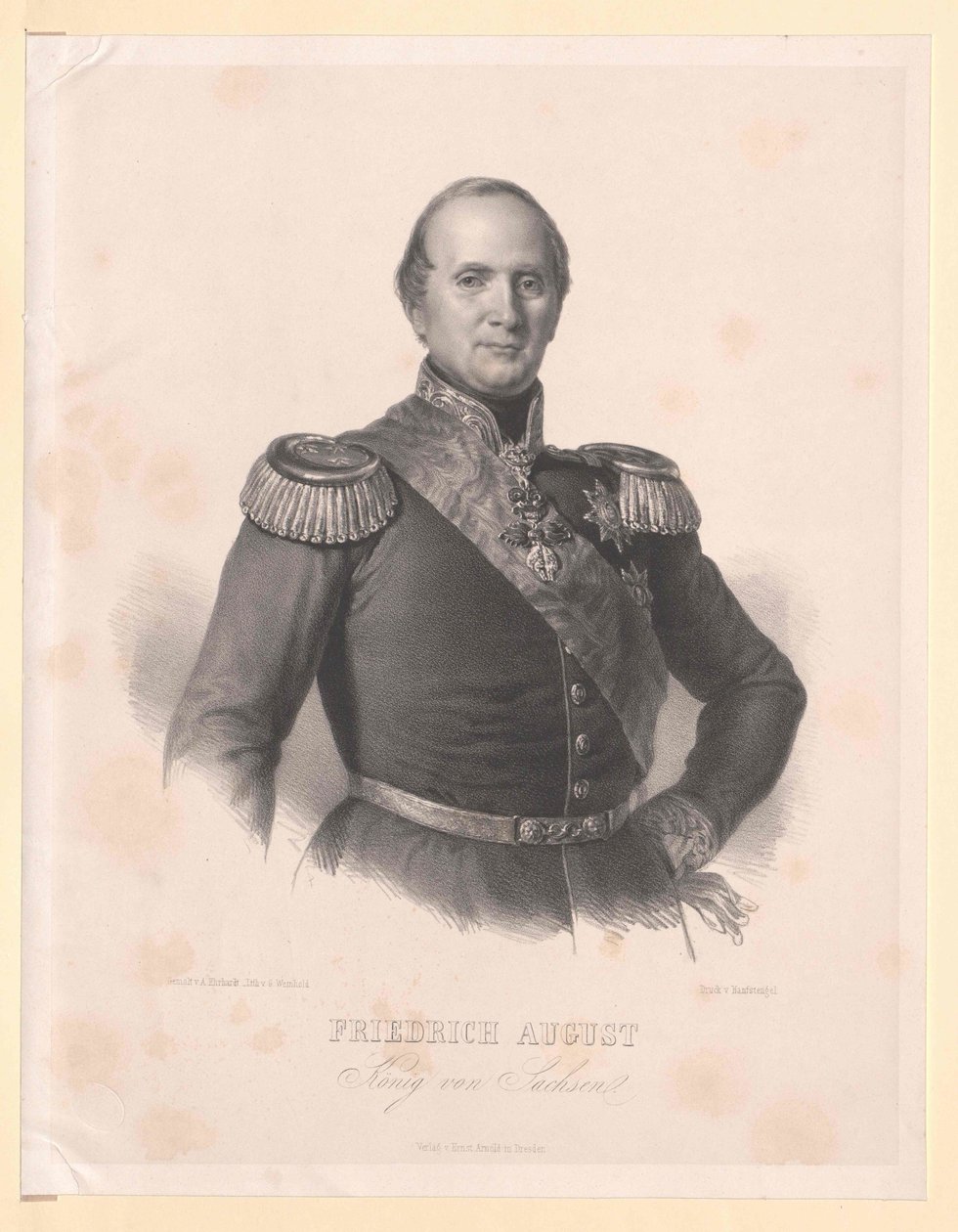 Rey de Sajonia Federico Augusto II de Artist Unknown