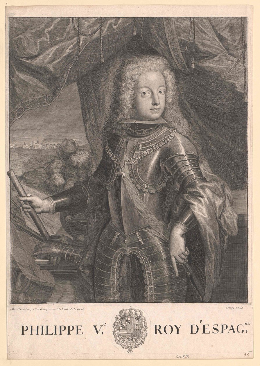 Rey de España Felipe V. de Artist Unknown