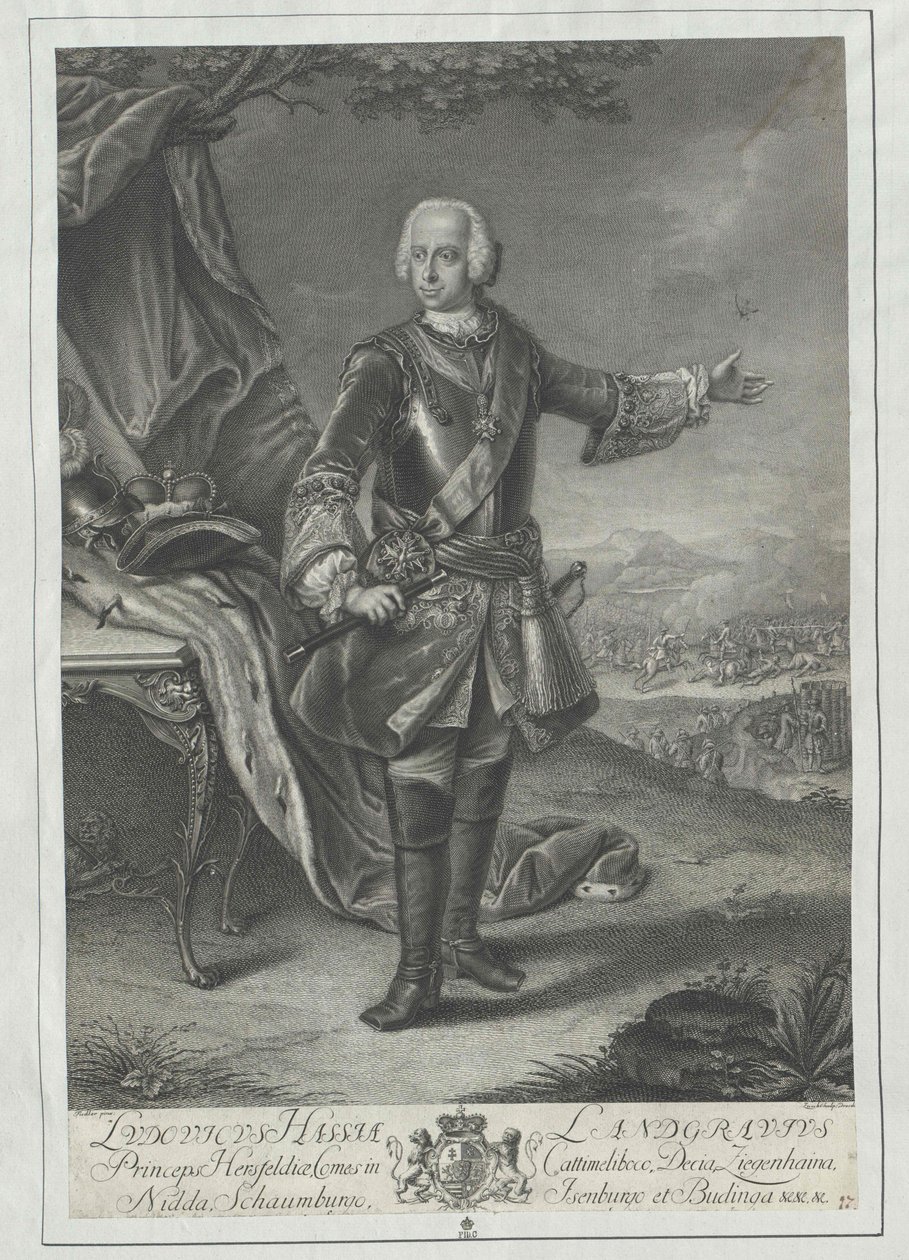 Landgrave de Hesse Luis VIII de Artist Unknown