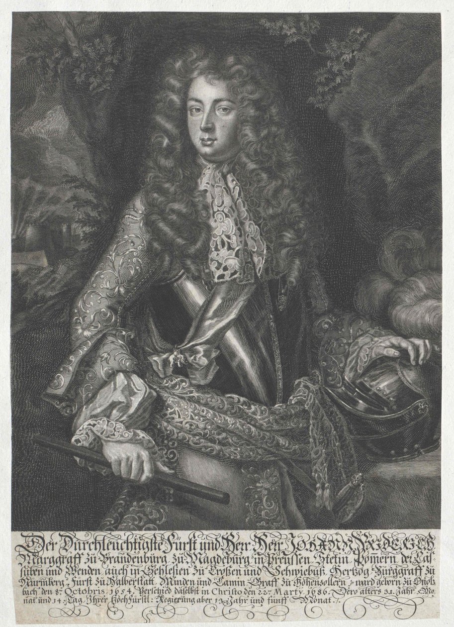 Margrave de Brandeburgo-Ansbach Johann Frederick de Artist Unknown