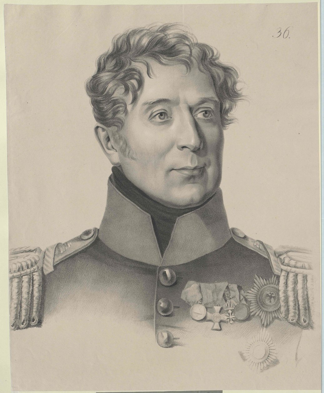 Mijail Andréievich conde Miloradovich de Artist Unknown