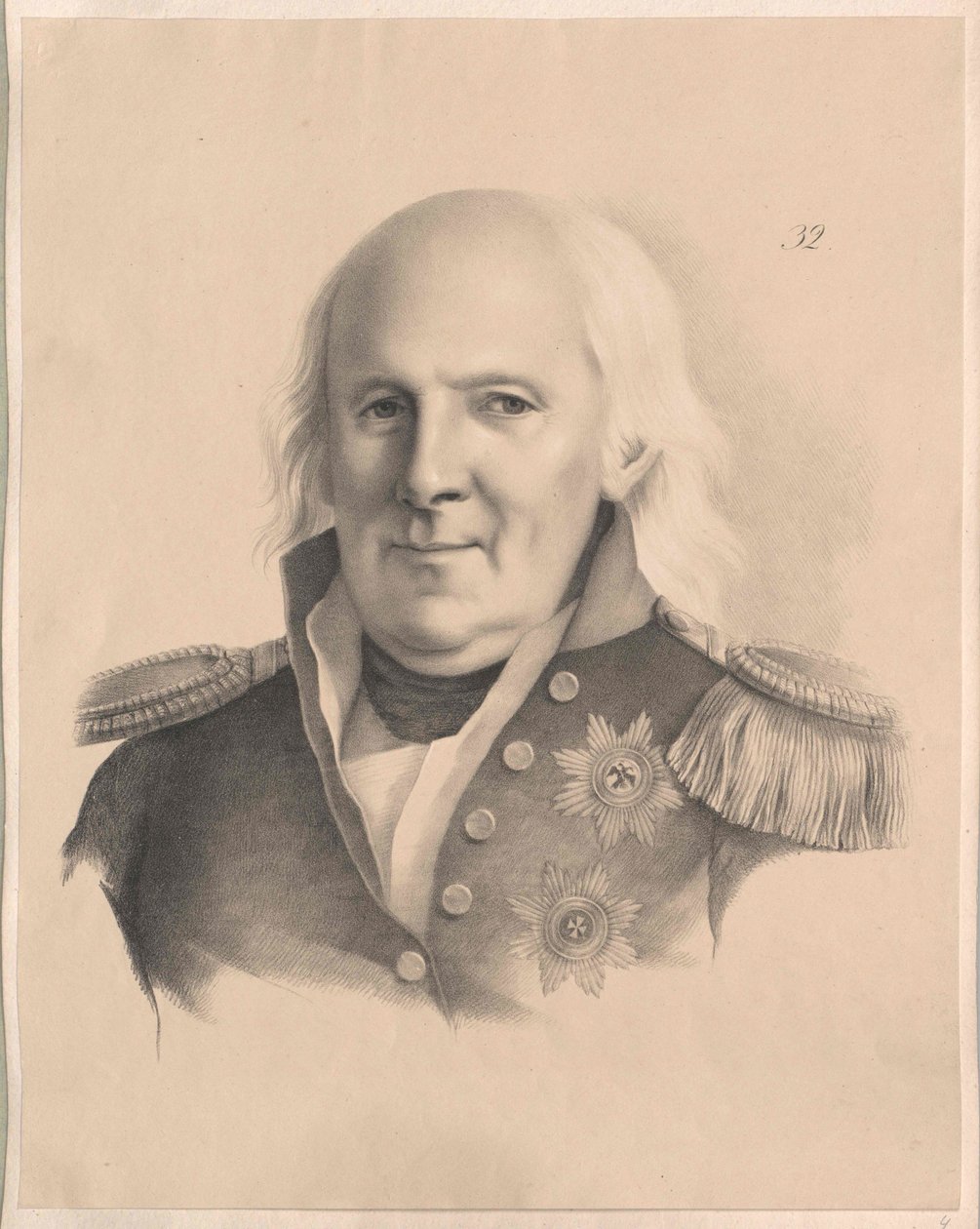 Nikolai Semenovic Mordvinov (imprimir) de Artist Unknown