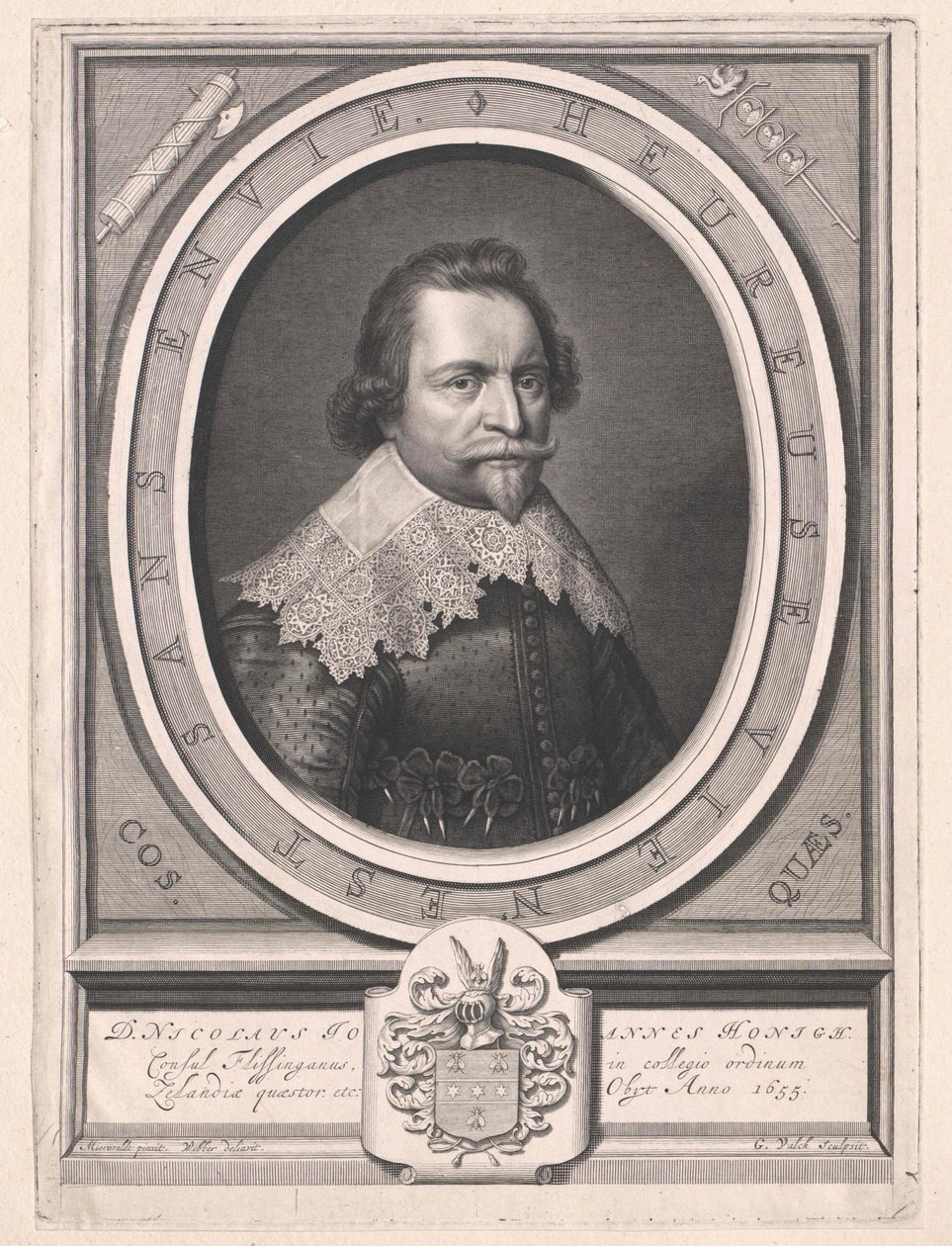 Nikolaus Johannes Honigh (imprimir) de Artist Unknown