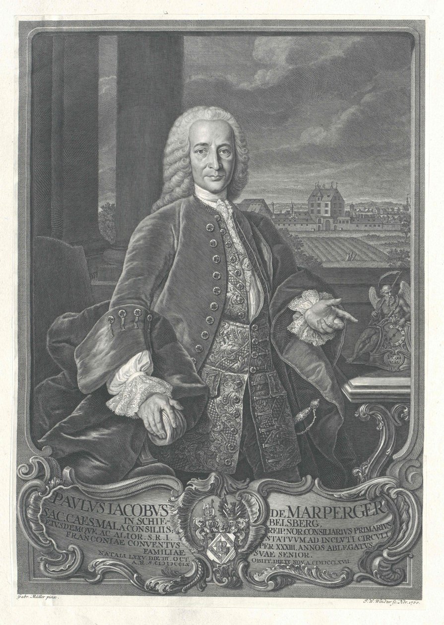 Paul Jakob von Marperger de Artist Unknown