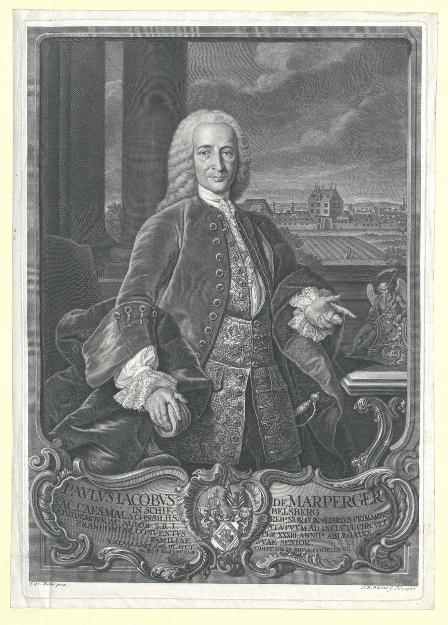 Paul Jakob von Marperger de Artist Unknown