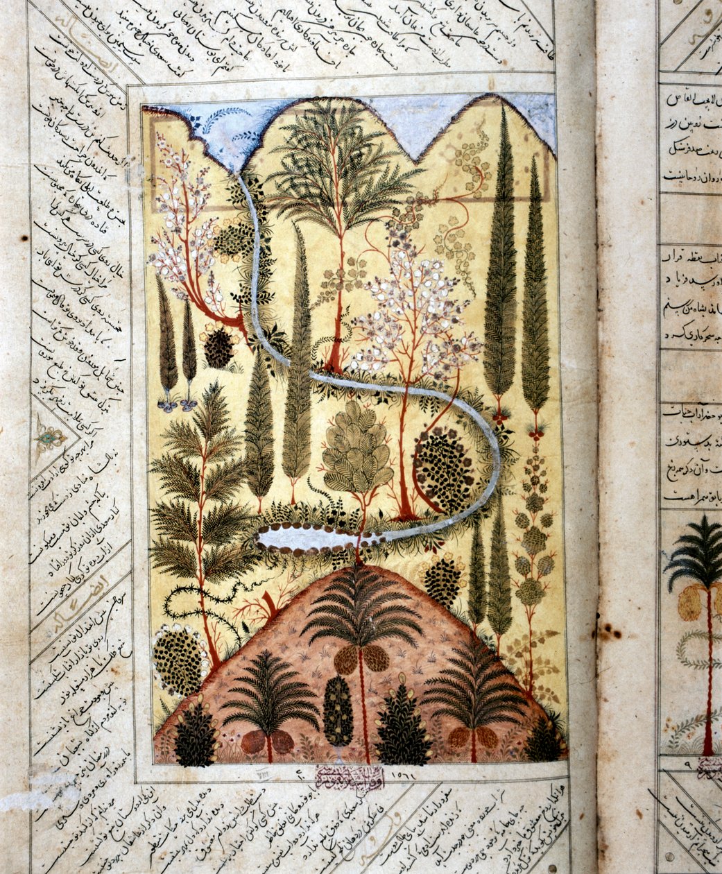 Jardín persa (miniatura) de Artist Unknown