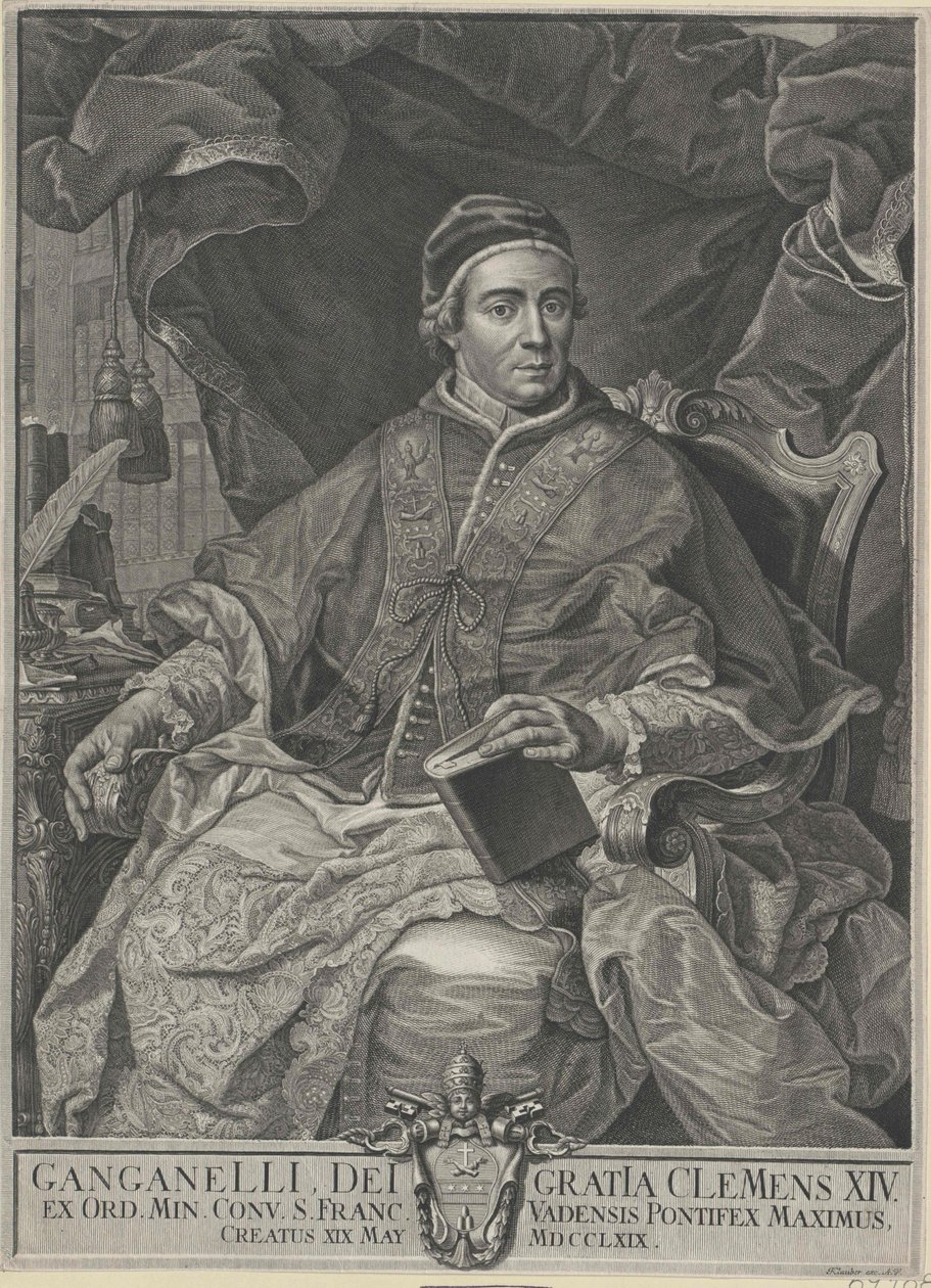 Papa Clemente XIV de Artist Unknown