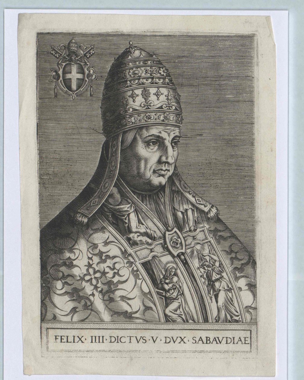 Papa Félix IV (imprimir) de Artist Unknown