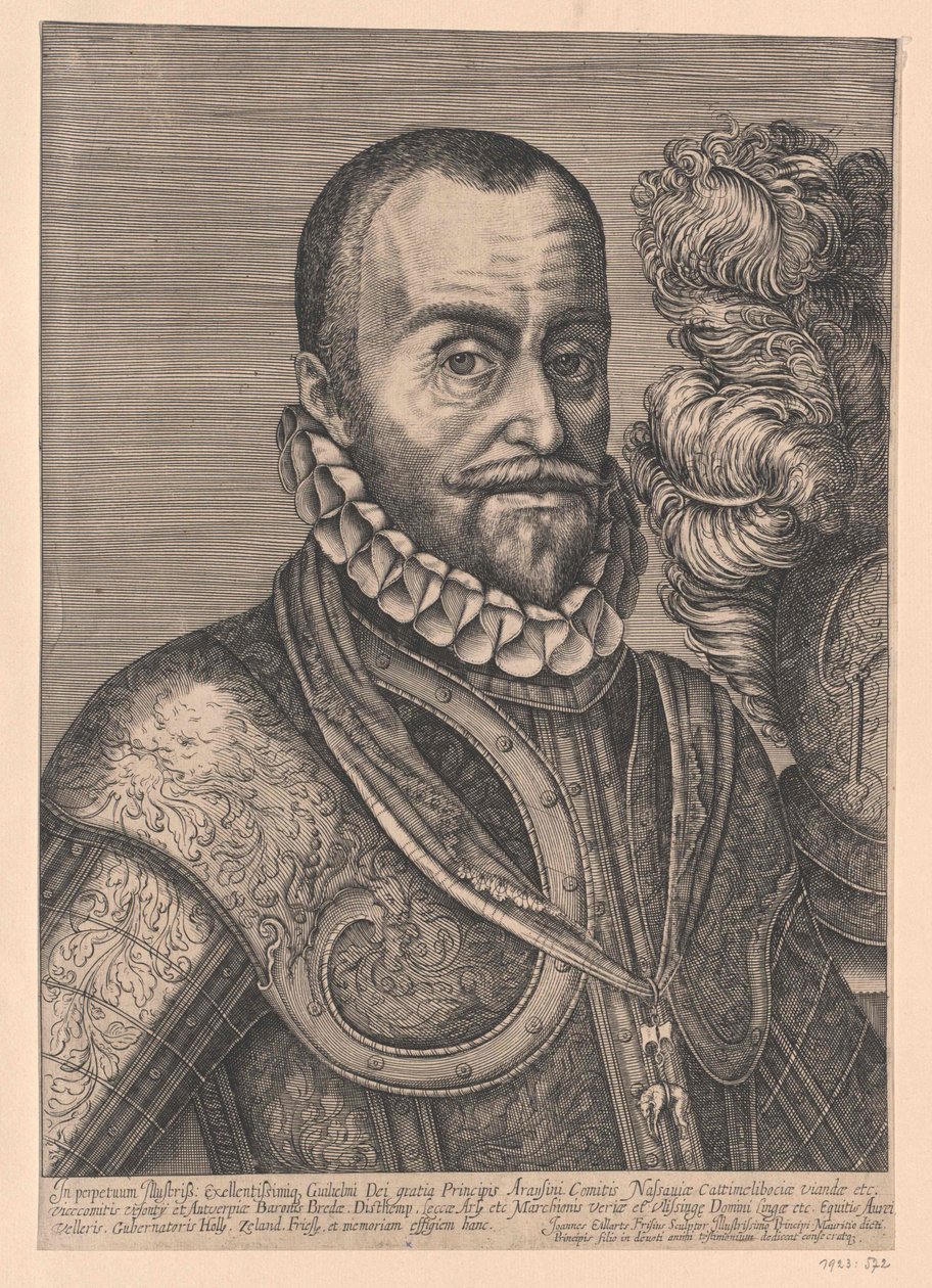 Príncipe de Orange Guillermo I (huella) de Artist Unknown
