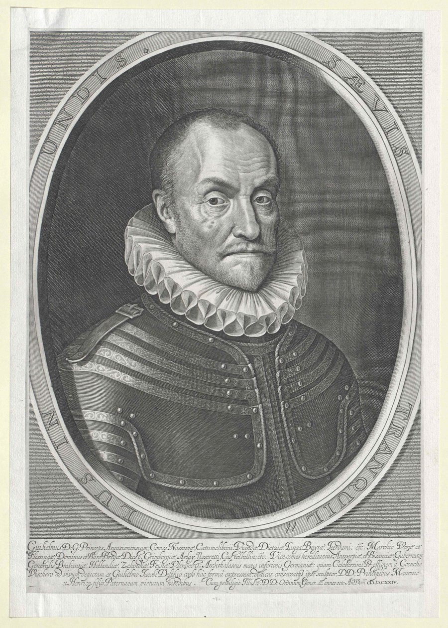 Príncipe de Orange Guillermo I (huella) de Artist Unknown