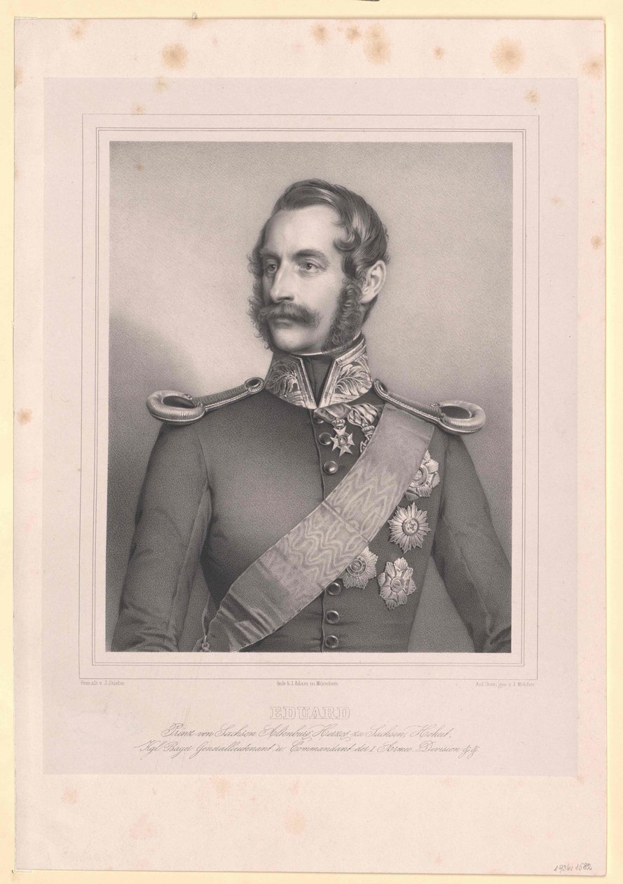 Príncipe de Saxe Altenburg Eduard de Artist Unknown