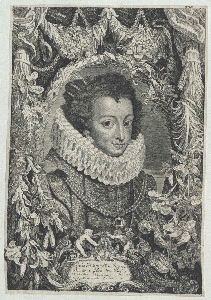 Princesa de Francia Elisabeth (imprimir) de Artist Unknown