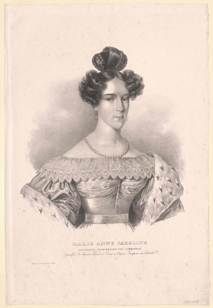 Princesa de Saboya-Cerdeña María Ana de Artist Unknown