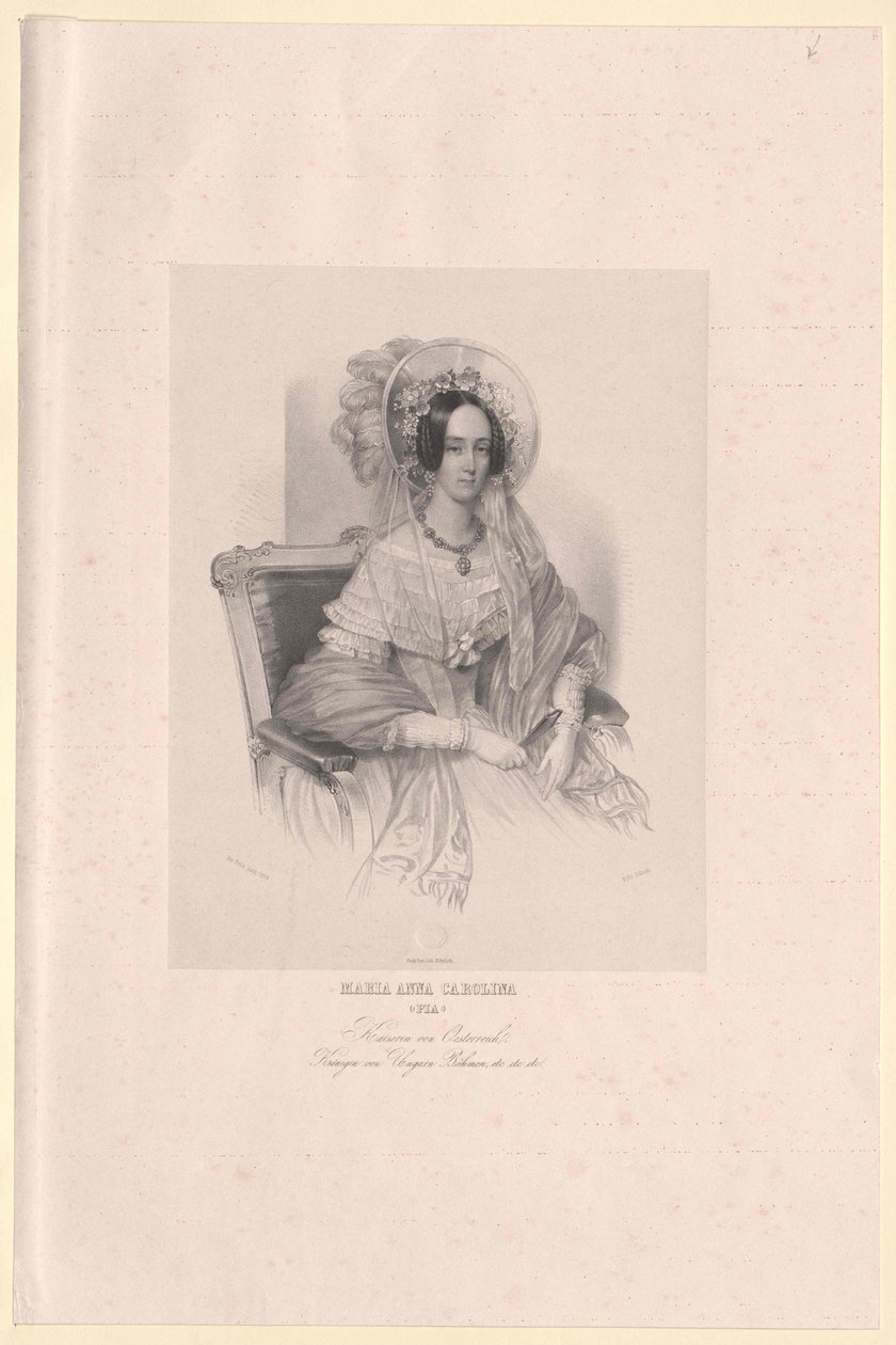 Princesa de Saboya-Cerdeña María Ana de Artist Unknown