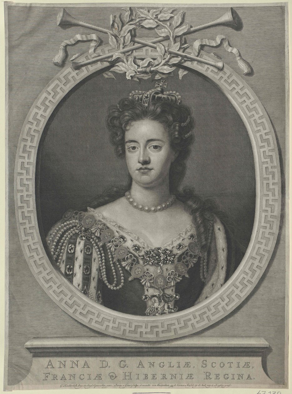 Reina de Inglaterra Ana (impresión) de Artist Unknown