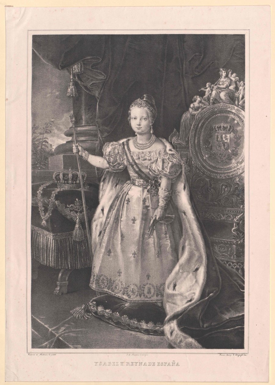 Reina de España Isabel II de Artist Unknown