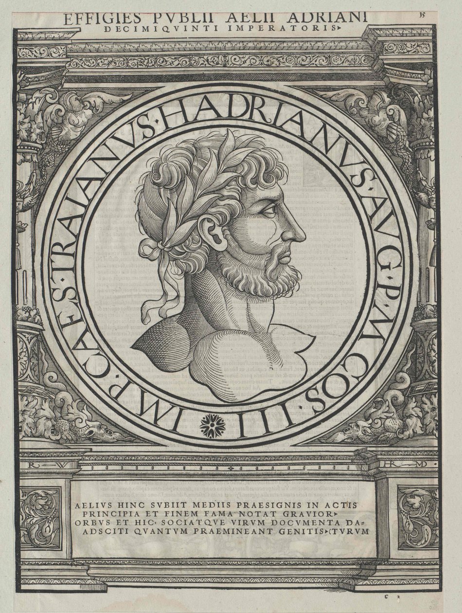 El emperador romano Adriano de Artist Unknown