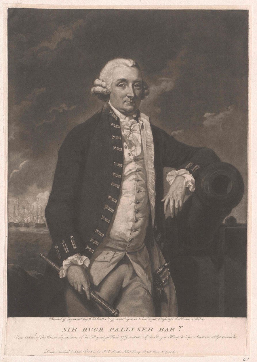 Sir Hugh 1er baronet Palliser de Artist Unknown
