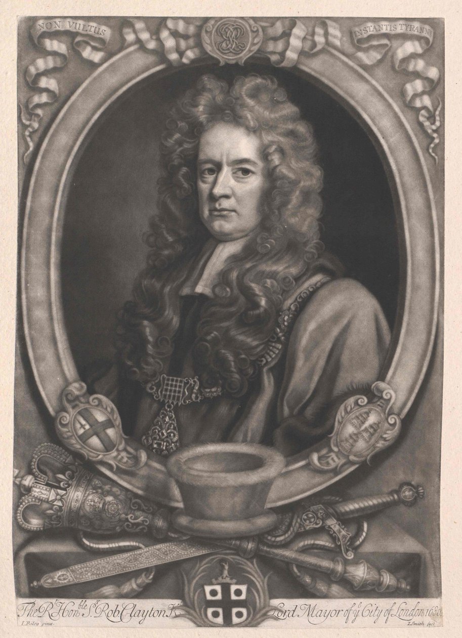 Sir Robert Clayton (imprimir) de Artist Unknown