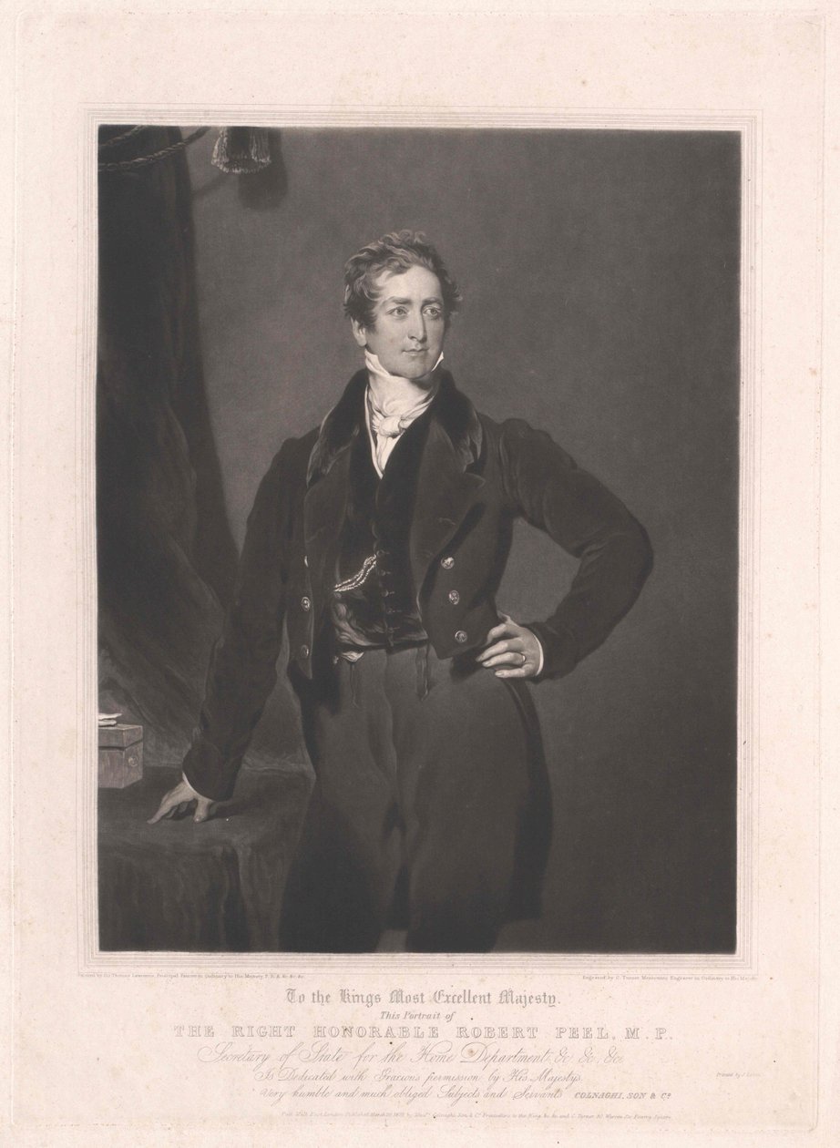 Sir Robert Peel de Artist Unknown