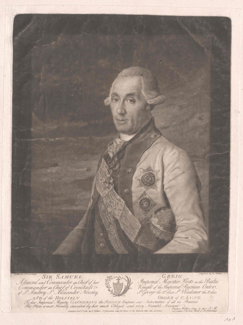 Sir Samuel Greig de Artist Unknown