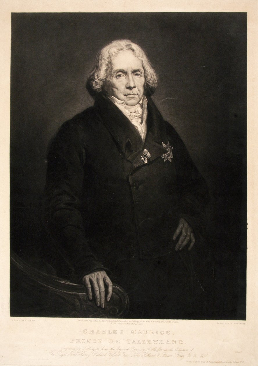 Charles Maurice Príncipe de Talleyrand, pub. 1835 de Ary Scheffer