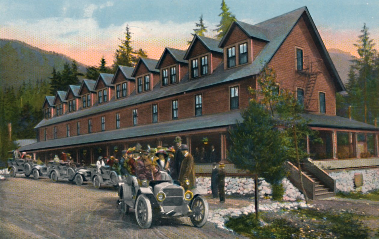 Posada del Parque Nacional del Monte Rainier, c1916 de Asahel Curtis