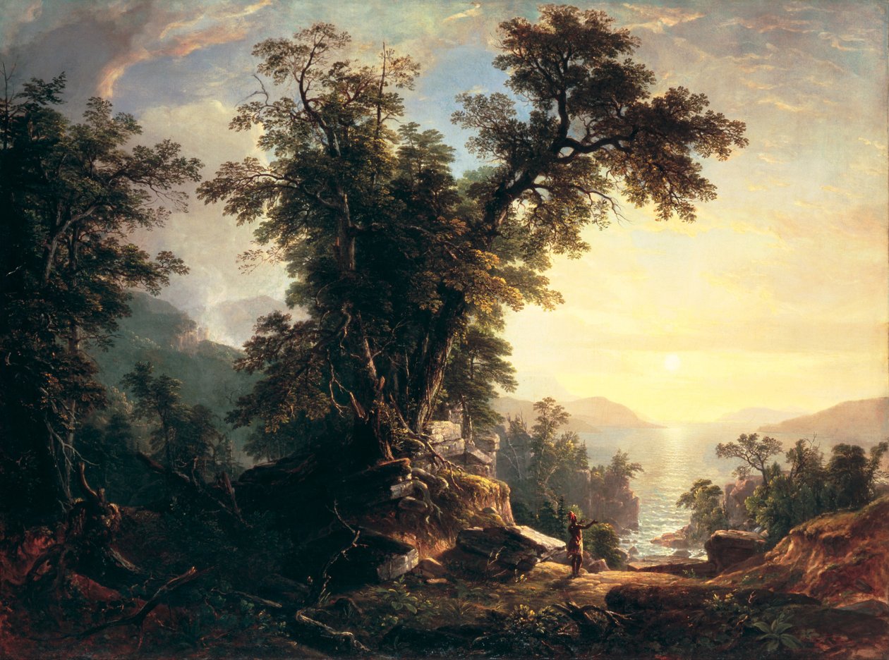Las vísperas de los indios, 1847 de Asher Brown Durand