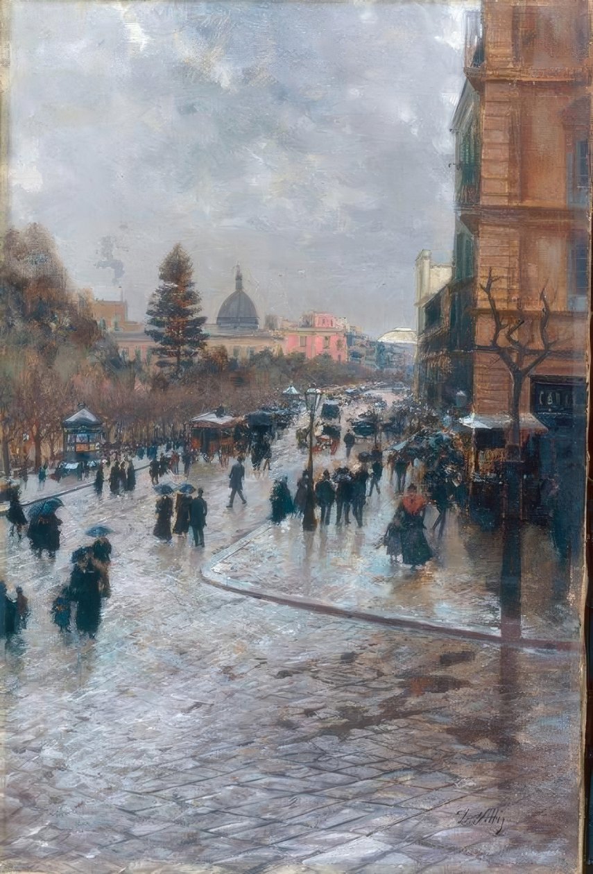 Calle en París de Attilio Pratella