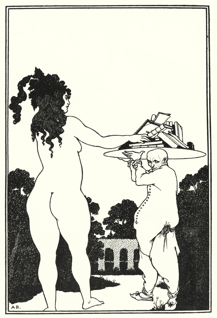 Ex libris de Aubrey Beardsley (grabado) de Aubrey (after) Beardsley