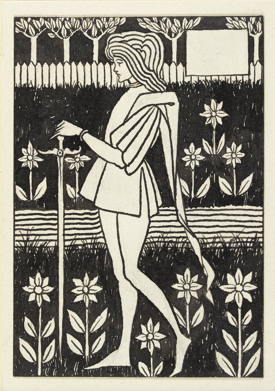 Un paje, 1890s de Aubrey Beardsley
