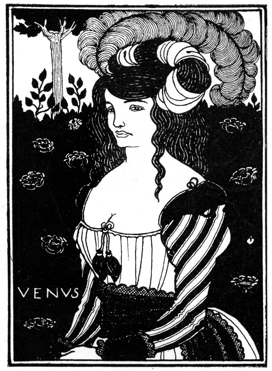 Retrato de una mujer de Aubrey Beardsley