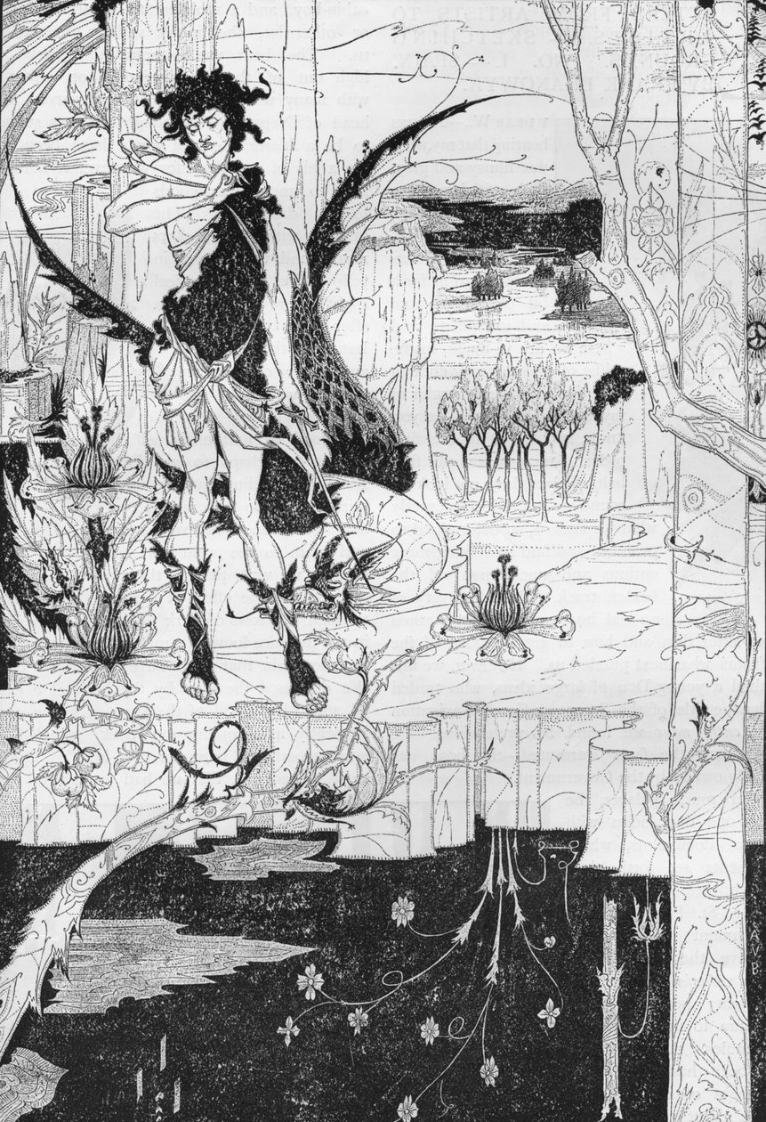 Sigfrido, Acto II, c1893 de Aubrey Beardsley