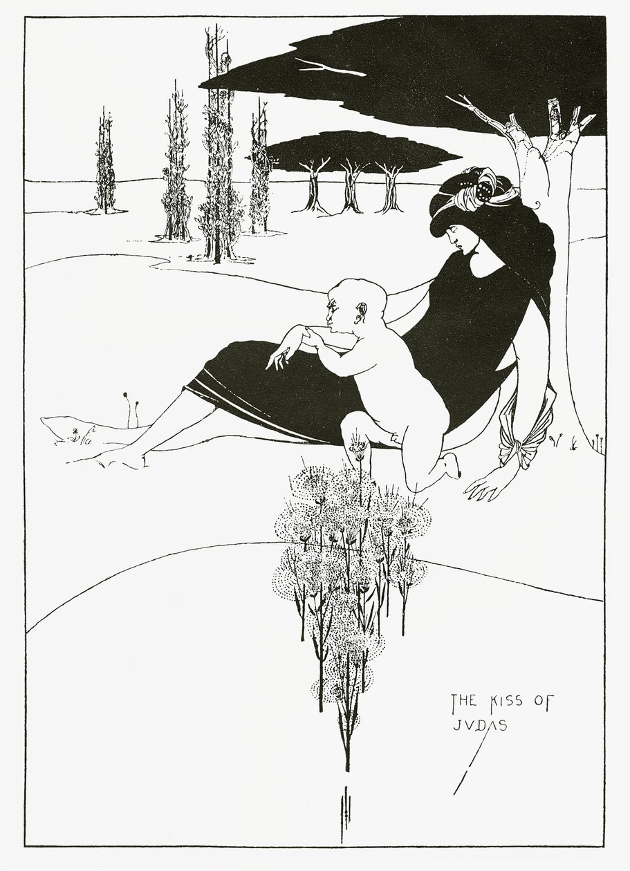 El beso de Judas, 1893 de Aubrey Beardsley
