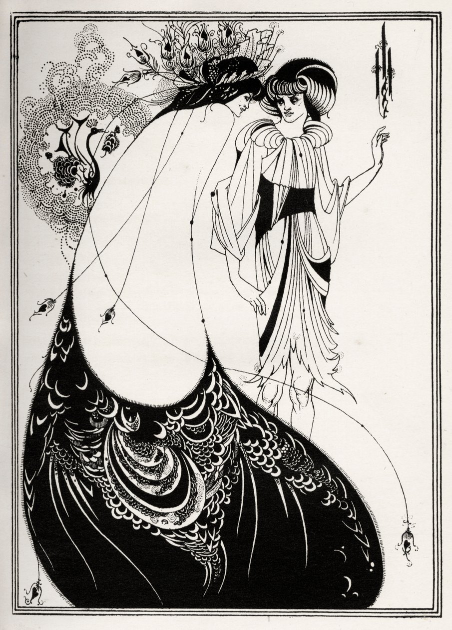 La falda del pavo real de Aubrey Beardsley