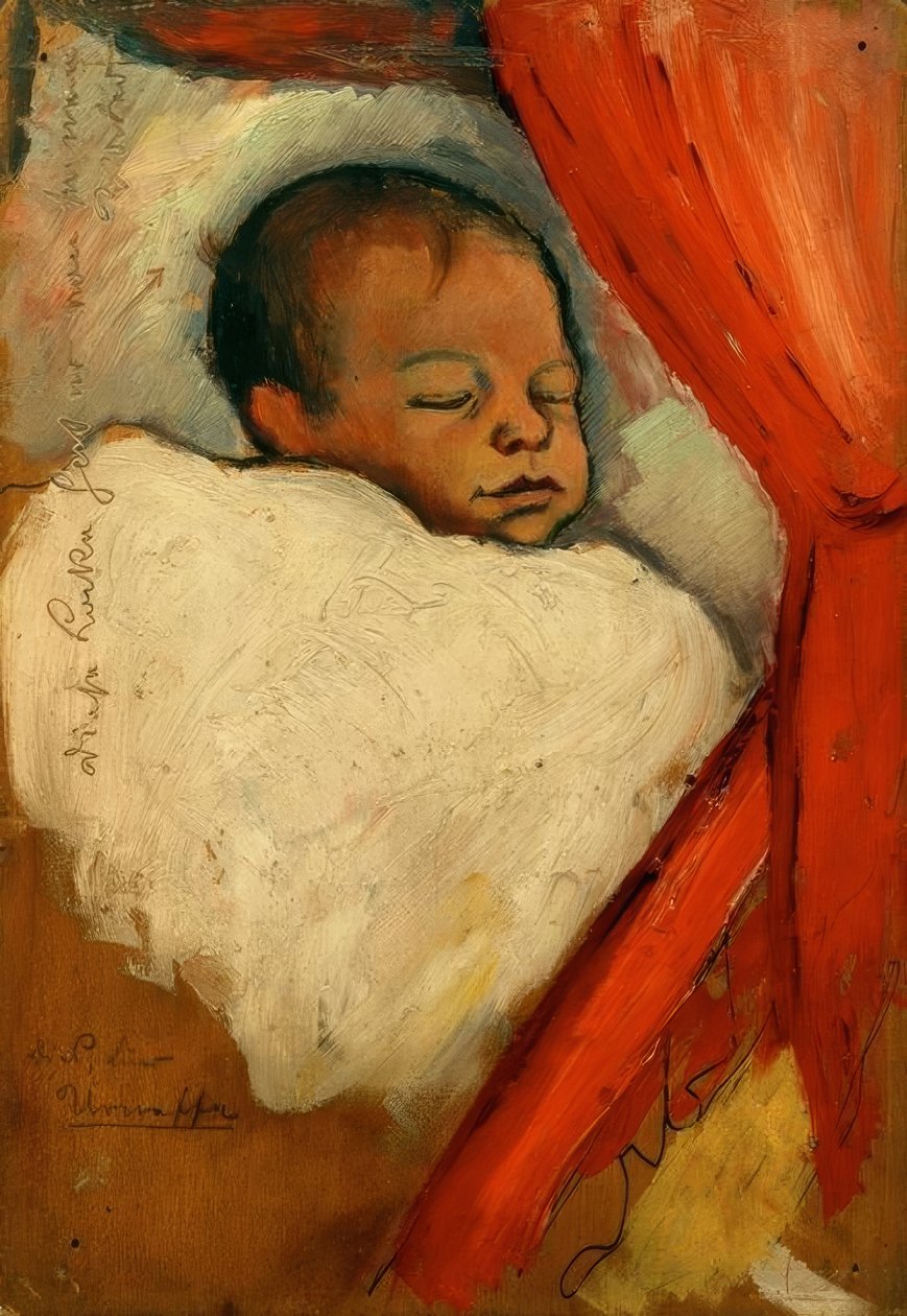 Walter, tres días de edad de August Macke