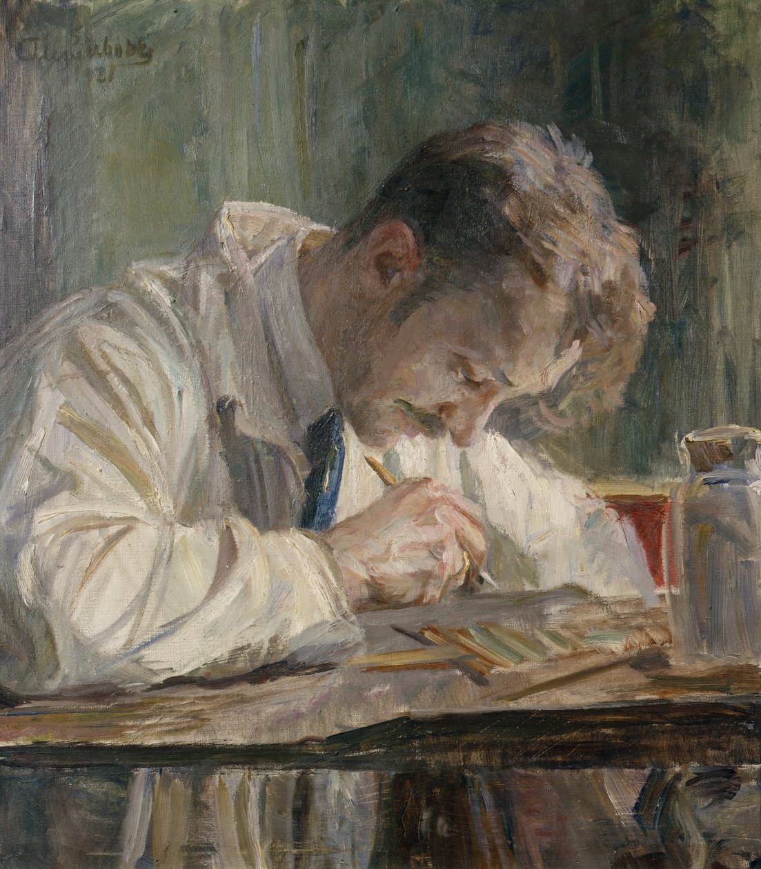 La pintora de porcelana de August Eiebakke