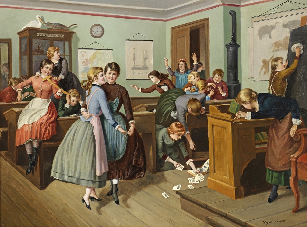 Alemán: alboroto en la clase de las chicas de August Heinrich Mansfeld