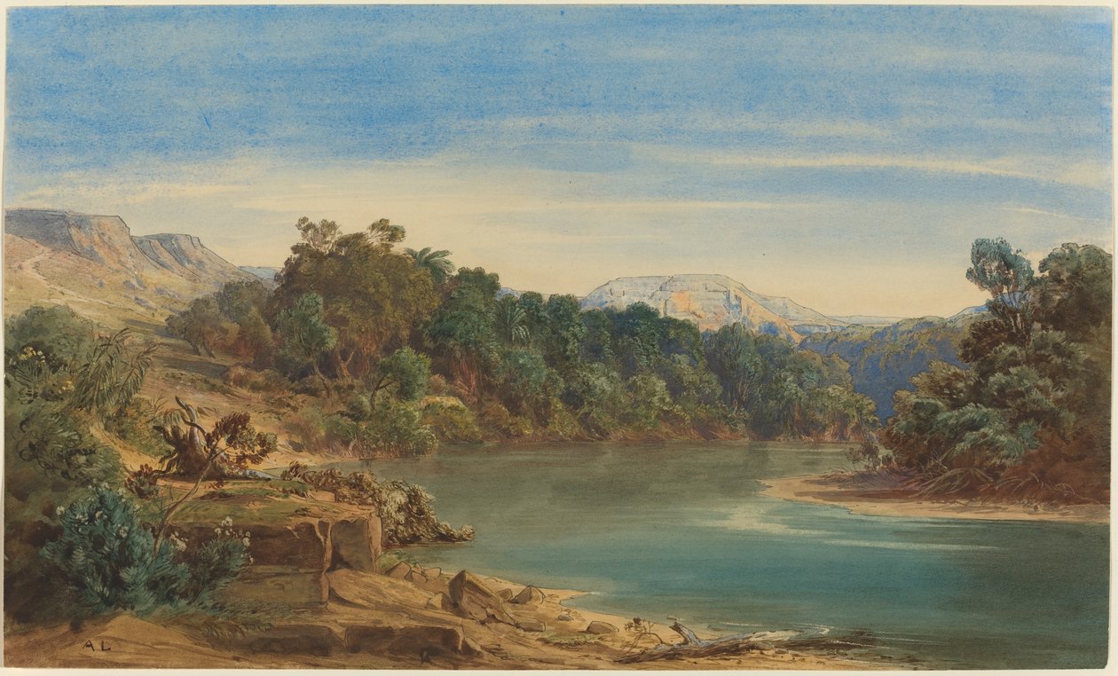 A lo largo del río Jordán (recto) de August Löffler