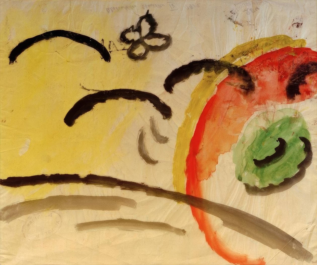 Patrón abstracto IV, diseño para bordado de August Macke