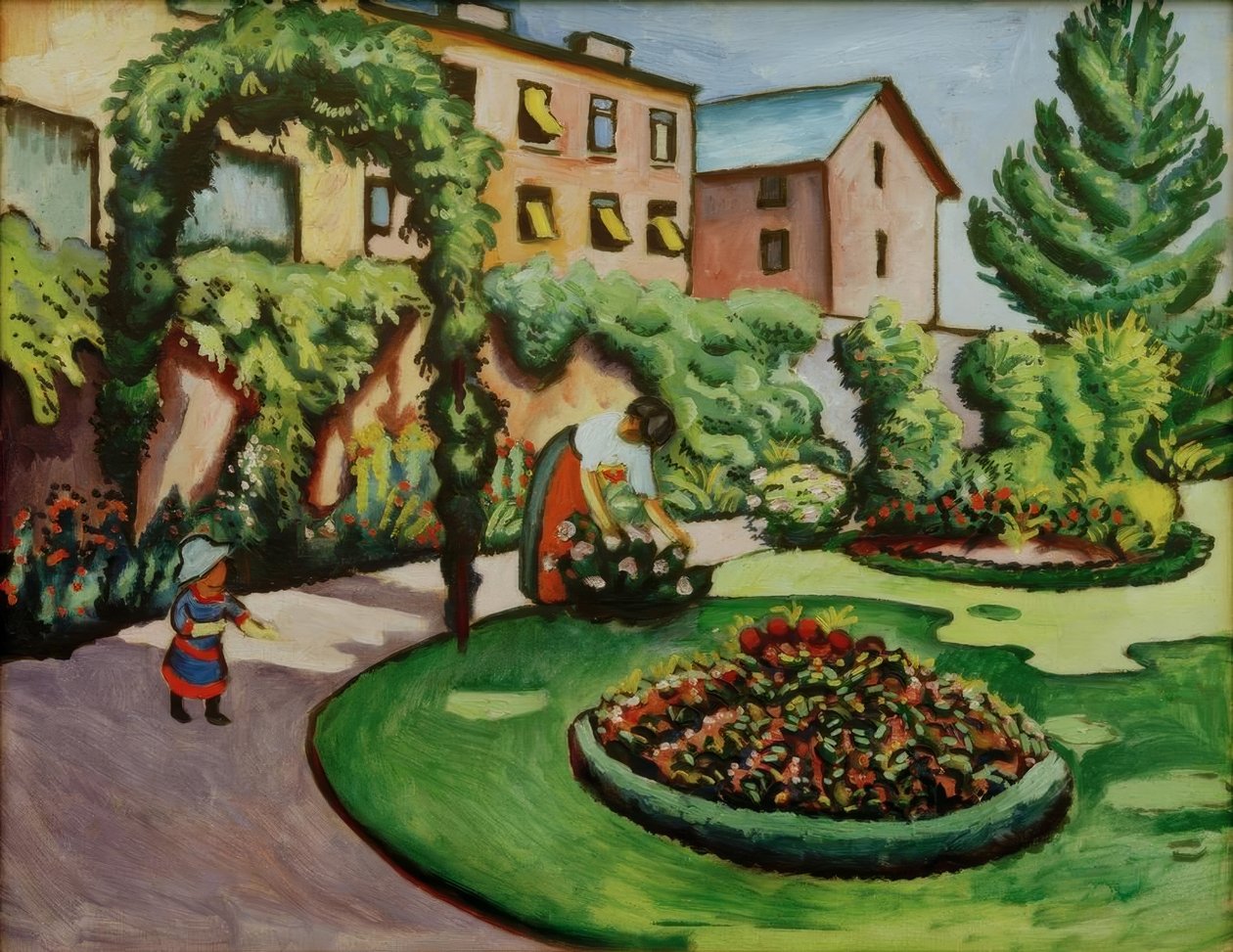 El jardín de Macke en Bonn de August Macke